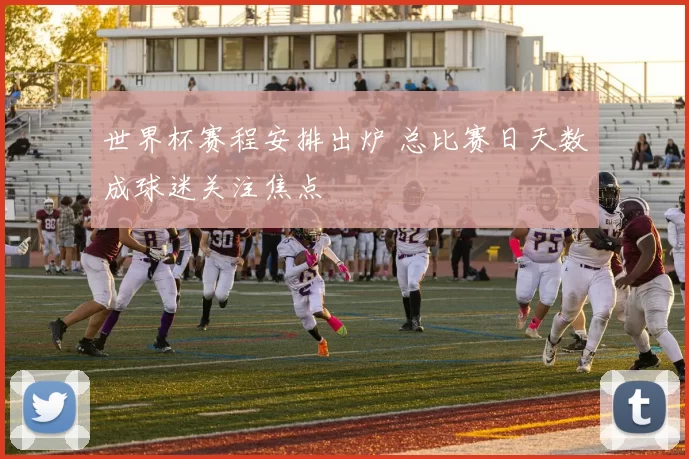 世界杯赛程安排出炉 总比赛日天数成球迷关注焦点